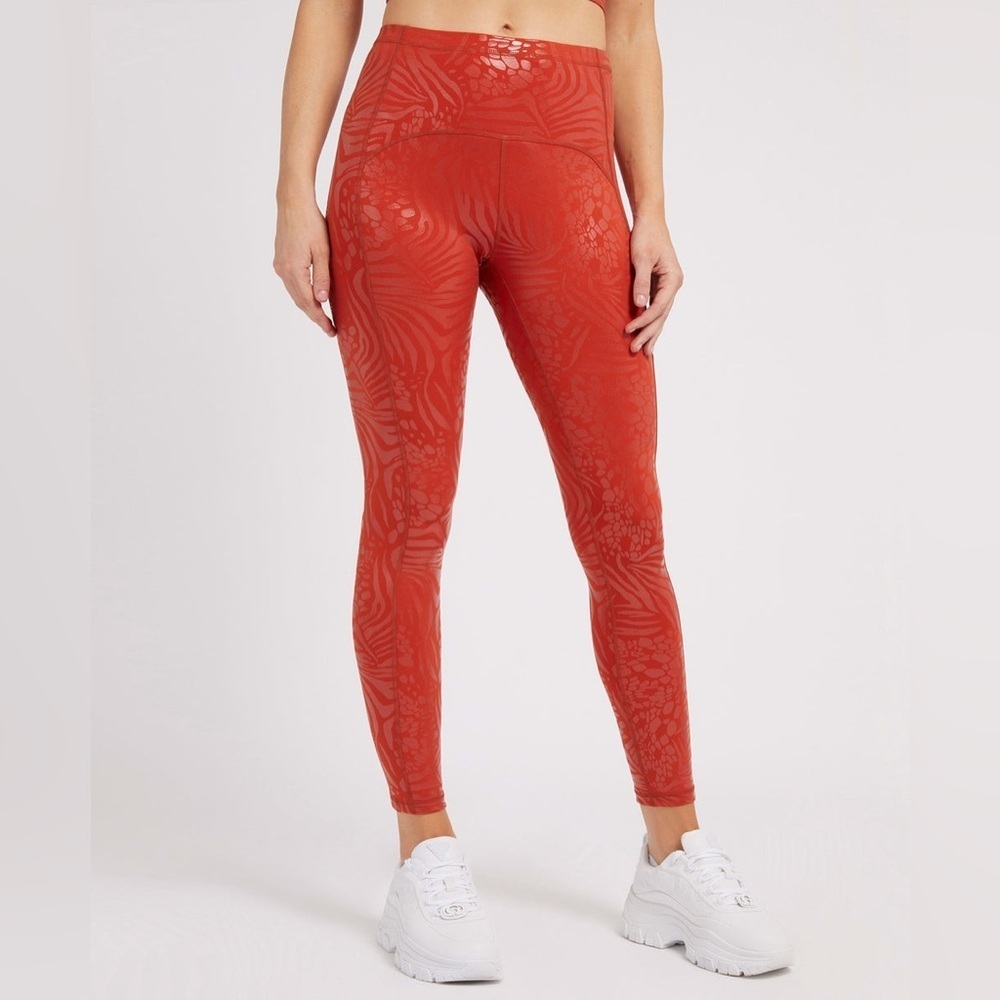 Red Deborah Active Leggings NWOT - Picture 2 of 3